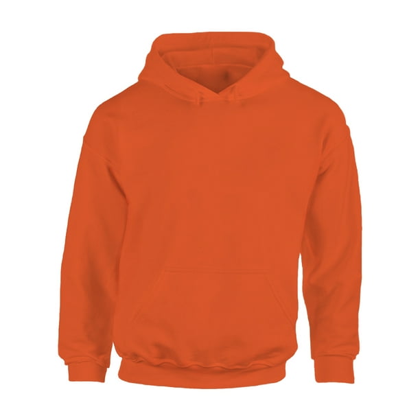 3XL 4XL 5XL Big Tall Mens Plain Orange Sweat-shirt Pullover Jumper 2XL